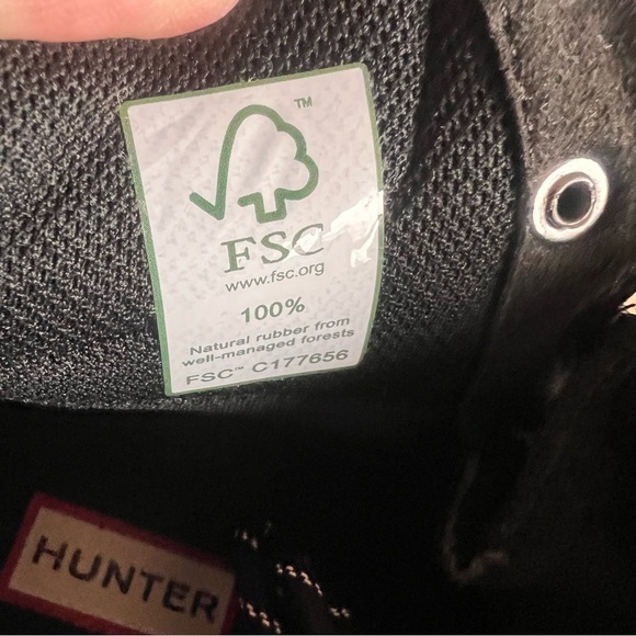 HUNTER Discoverer Women's Ankle Lace Up Heeled Boot Size 8 #664 - Picture 9 of 12